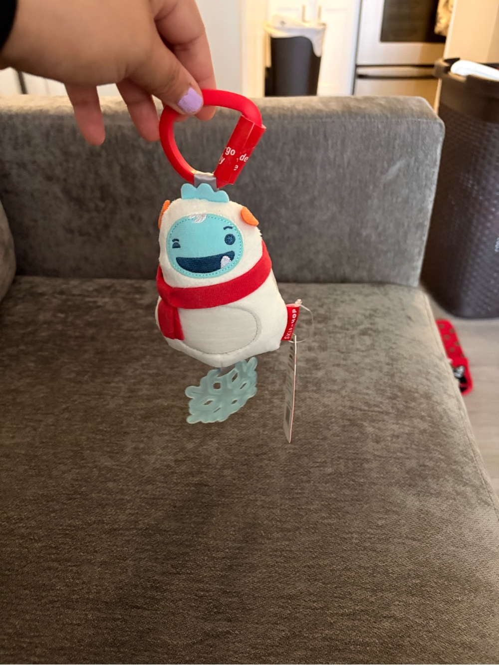 New Carters Buddy Plush/Teether Clip-On Toy